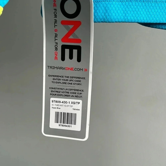 Women's Elevate Long Sleeve Quarter Zip Jacket | Bright Blue | Quarter zip - Picture 5 of 7